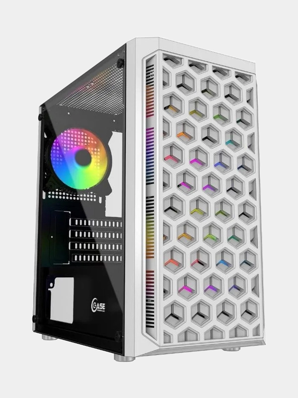 Powercase CMIMTW-L3 Корпус Mistral Micro T3W, Tempered Glass, Mesh, 2x 140mm + 1х 120mm