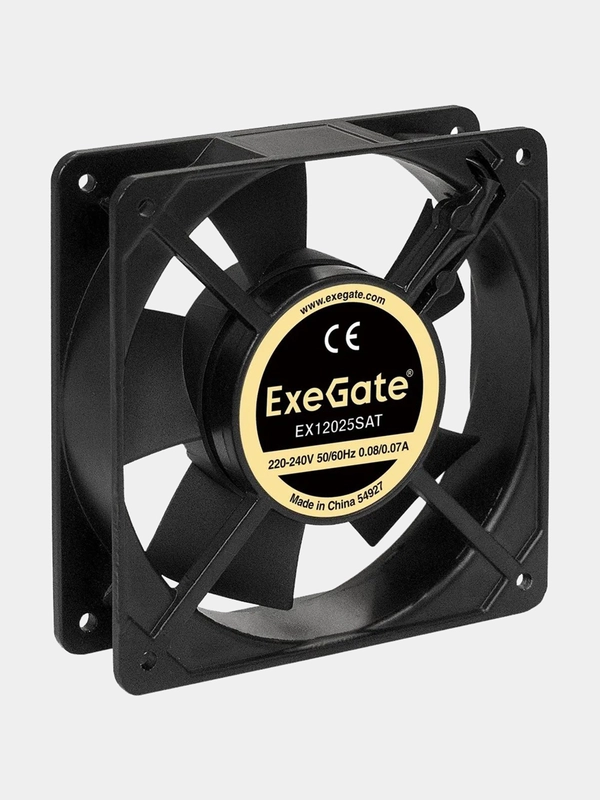 Вентилятор 220В ExeGate EX12025SAT (120x120x25 мм, Sleeve bearing (подшипник скольжения)