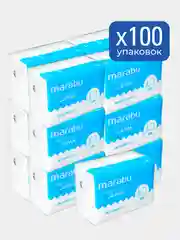 Салфетки бумажные 100 уп* 200 шт, Marabu, Мягкая упаковка