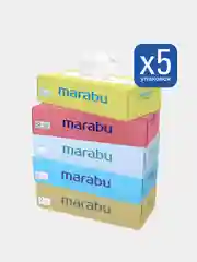 Сухие салфетки, 5 уп по 150 шт, в коробке, Marabu, однотонная
