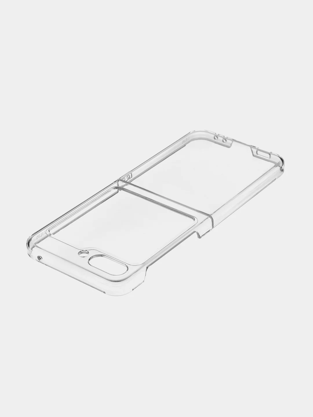 Прозрачный складной чехол для Samsung Galaxy Z Flip 5 пластиковый ROSCO прозрачный с защитой камер