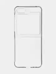 Прозрачный складной чехол для Samsung Galaxy Z Flip 5 пластиковый ROSCO прозрачный с защитой камер