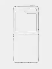 Прозрачный складной чехол для Samsung Galaxy Z Flip 5 пластиковый ROSCO прозрачный с защитой камер
