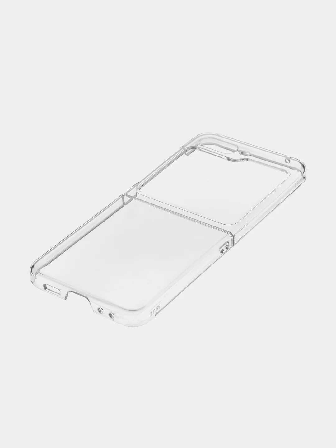 Прозрачный складной чехол для Samsung Galaxy Z Flip 5 пластиковый ROSCO прозрачный с защитой камер