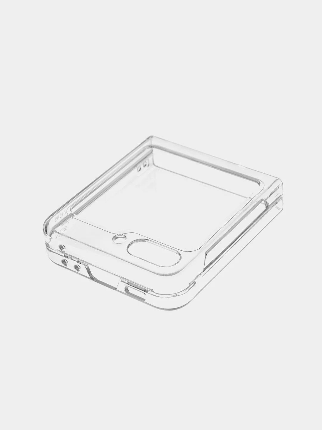 Прозрачный складной чехол для Samsung Galaxy Z Flip 5 пластиковый ROSCO прозрачный с защитой камер