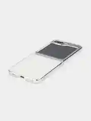 Прозрачный складной чехол для Samsung Galaxy Z Flip 5 пластиковый ROSCO прозрачный с защитой камер