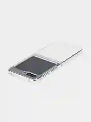 Прозрачный складной чехол для Samsung Galaxy Z Flip 5 пластиковый ROSCO прозрачный с защитой камер