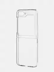 Прозрачный складной чехол для Samsung Galaxy Z Flip 5 пластиковый ROSCO прозрачный с защитой камер