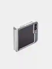 Прозрачный складной чехол для Samsung Galaxy Z Flip 5 пластиковый ROSCO прозрачный с защитой камер