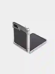 Прозрачный складной чехол для Samsung Galaxy Z Flip 5 пластиковый ROSCO прозрачный с защитой камер