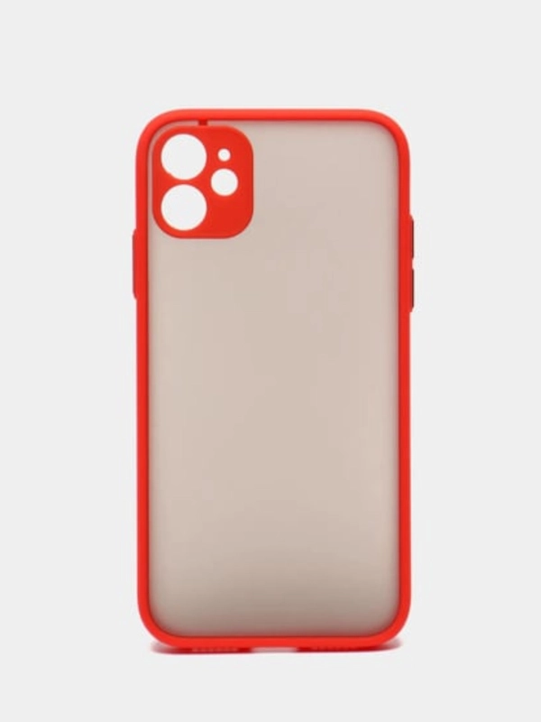Apple iPhone 11 / Айфон 11 чехол матовый с цветными кнопками