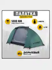 Палатка туристическая Talberg BURTON 1, цвет: зеленый