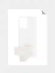 Прозрачный защитная пленка для Xiaomi Redmi Note 12T Pro под карбон на заднюю часть,кожу,назад