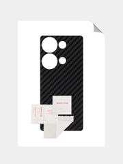 Защитная пленка для Xiaomi Redmi Note 13 4G под карбон на заднюю часть,кожу,назад