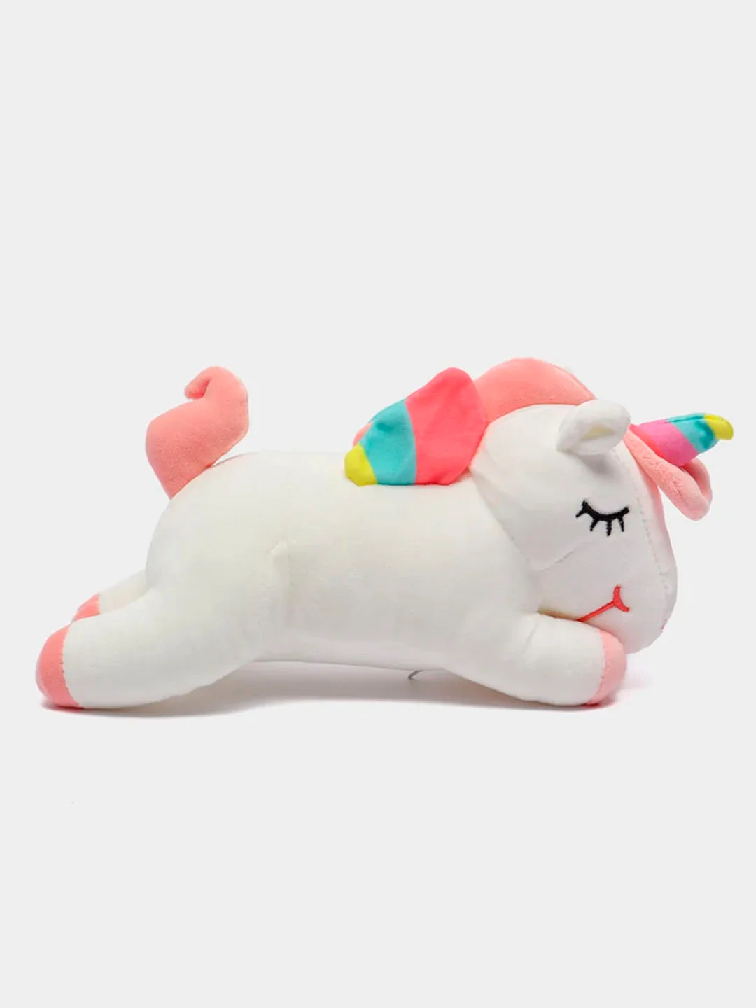 Белый мягкая игрушка "Единорог" (Unicorn), белый и розовый, 30 см / Плюшевая игрушка "Единорог"
