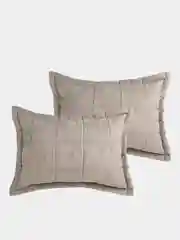 Наволочки декоративные DeNASTIA 50x70 (2шт), вельвет, цвет серый