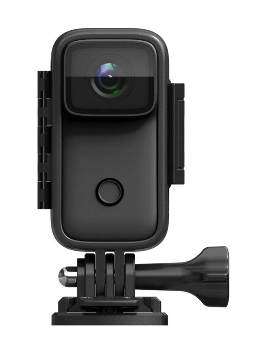 Экшн камера SJCam C200 черная с цифровым стабилизатором, водонепроницаемая 4K Ultra HD