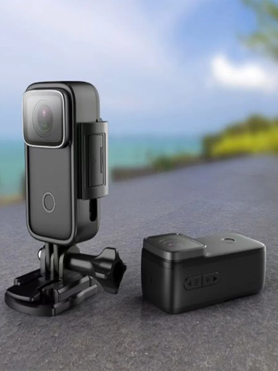 Экшн камера SJCam C200 черная с цифровым стабилизатором, водонепроницаемая 4K Ultra HD