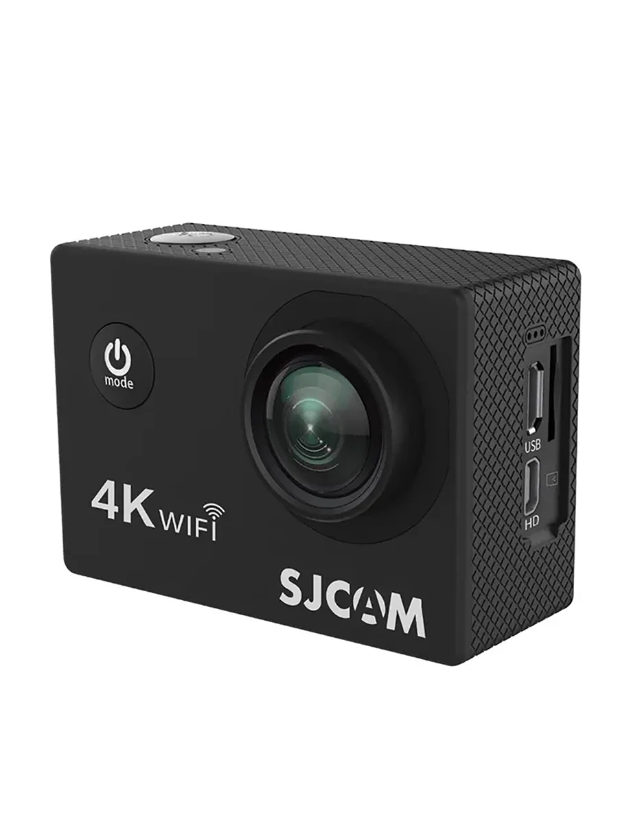 Экшн-камера SJCAM SJ4000 Air черная с креплением, водонепроницаемая 4K Ultra HD