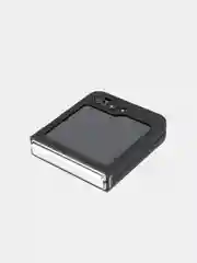 Прозрачный чехол для Samsung Galaxy Z Flip 5 пластиковый ROSCO противоударный, силиконовая окантовка