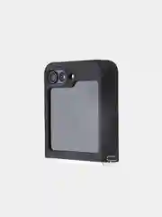 Прозрачный чехол для Samsung Galaxy Z Flip 5 пластиковый ROSCO противоударный, силиконовая окантовка