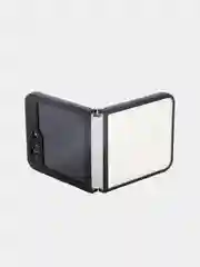 Прозрачный чехол для Samsung Galaxy Z Flip 5 пластиковый ROSCO противоударный, силиконовая окантовка