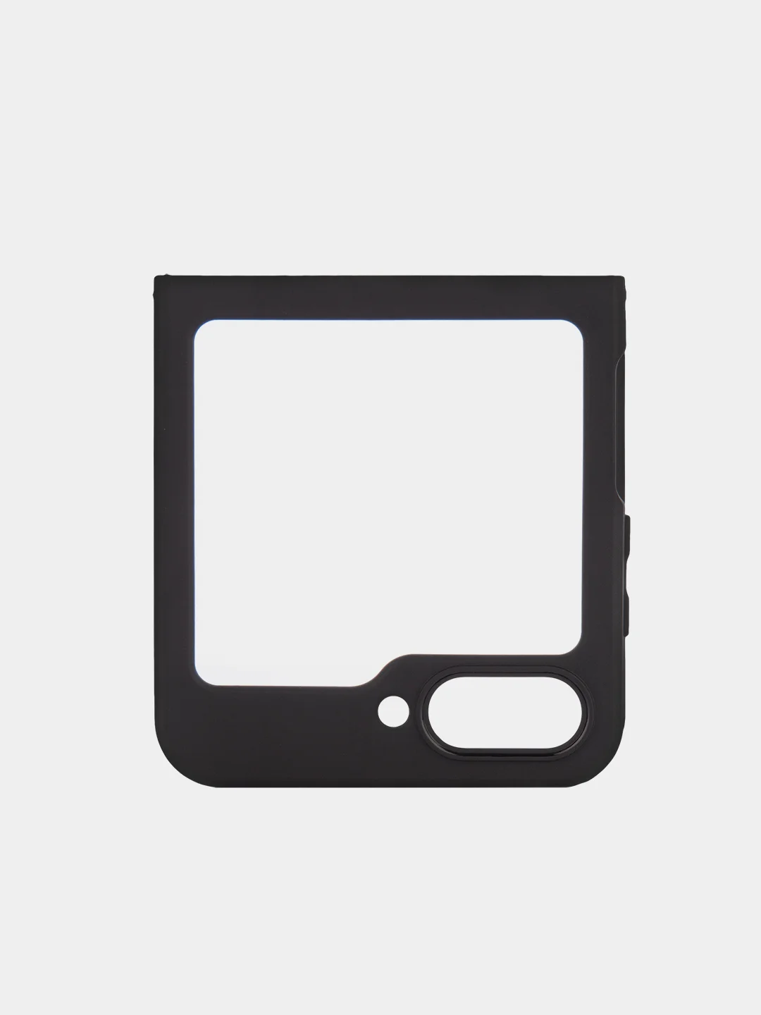 Прозрачный чехол для Samsung Galaxy Z Flip 5 пластиковый ROSCO противоударный, силиконовая окантовка