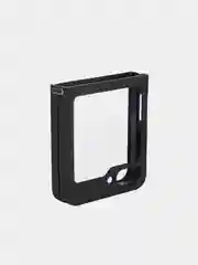 Прозрачный чехол для Samsung Galaxy Z Flip 5 пластиковый ROSCO противоударный, силиконовая окантовка