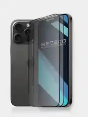 Белый стекло для iPhone 15 Pro защитное ROSCO олеофобное покрытие, матовое, антишпион с рамкой