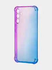Фиолетовый противоударный чехол для Samsung Galaxy A34 силиконовый ROSCO прозрачный, усиленные углы