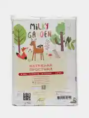 Простынь на резинке  Milky Garden "Горошек", сатин