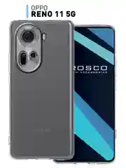 Прозрачный чехол для Oppo Reno 11 5G / 11F 5G силиконовый ROSCO матовый / прозрачный c защитой камер