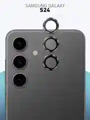 Прозрачный стекло на камеру для Samsung Galaxy S24 Ultra/S24+/S24/A55/A35 5G защитное ROSCO, 2 вида