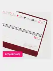 Ежедневник датированный 2025 Brauberg, планинг, планер настольный, 305х140 мм, под кожу