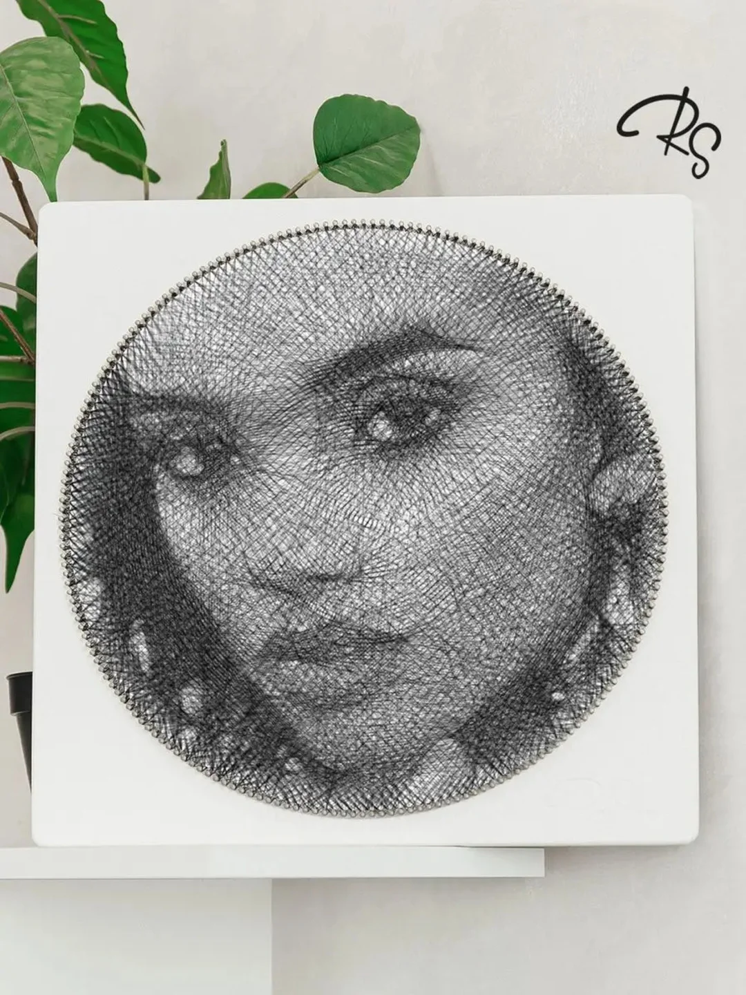 Картина нитью из фотографии, RingString, мини 35 см