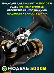 Катушка рыболовная Dayo Automne 4000/5000/6000 с Байтранером для Карповой и Фидерной ловли