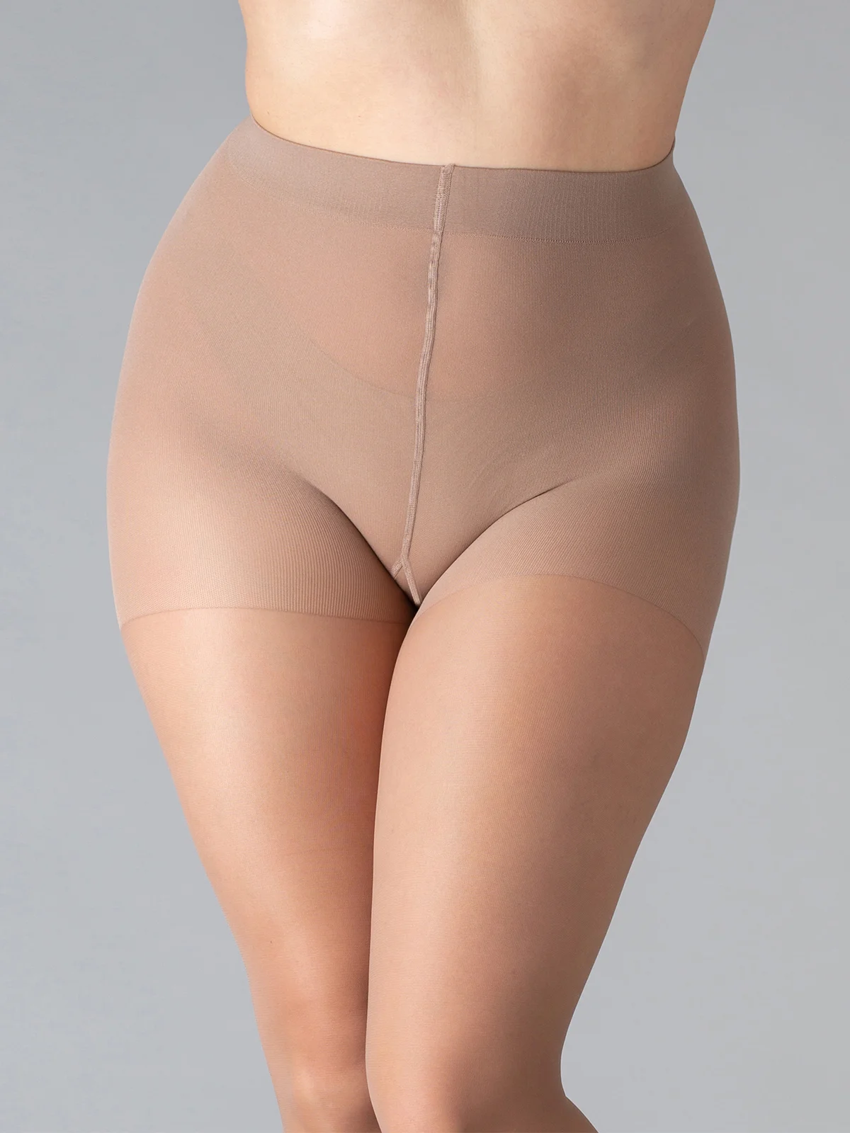 Коричневый колготки женские Giulia Positive Look 40 , больших размеров