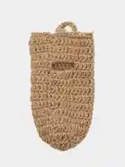 Карамельный эко мочалка, из джута, для тела, для бани и душа, пиллинг