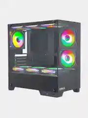 Черный корпус компьютерный Formula Crystal Z1M, без БП