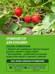 Удобрение сухое Робин грин минеральное для Клубники с микроэлементами в коробке 1 кг