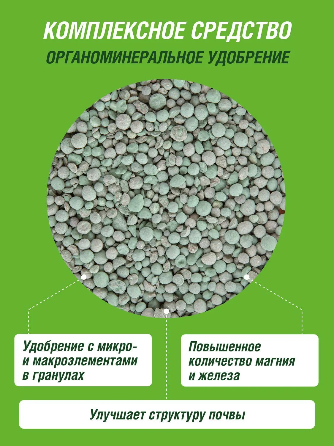 Удобрение сухое Робин Грин минеральное Хвойное с микроэлементами коробка 1 кг