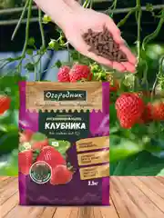 Удобрение сухое Огородник органоминеральное для клубники гранулированное 0,9 кг
