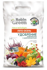 Удобрение сухое Робин Грин минеральное гранулированное Лето-Осень 5 кг