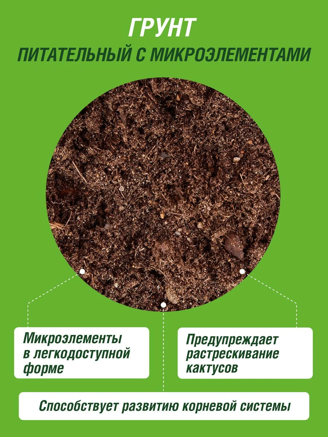 Грунт для кактусов Фаско Цветочное счастье 2,5 литров