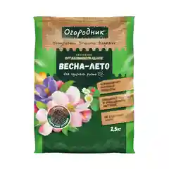 Удобрение сухое Огородник органоминеральное Весна-лето гранулированное 2,5 кг