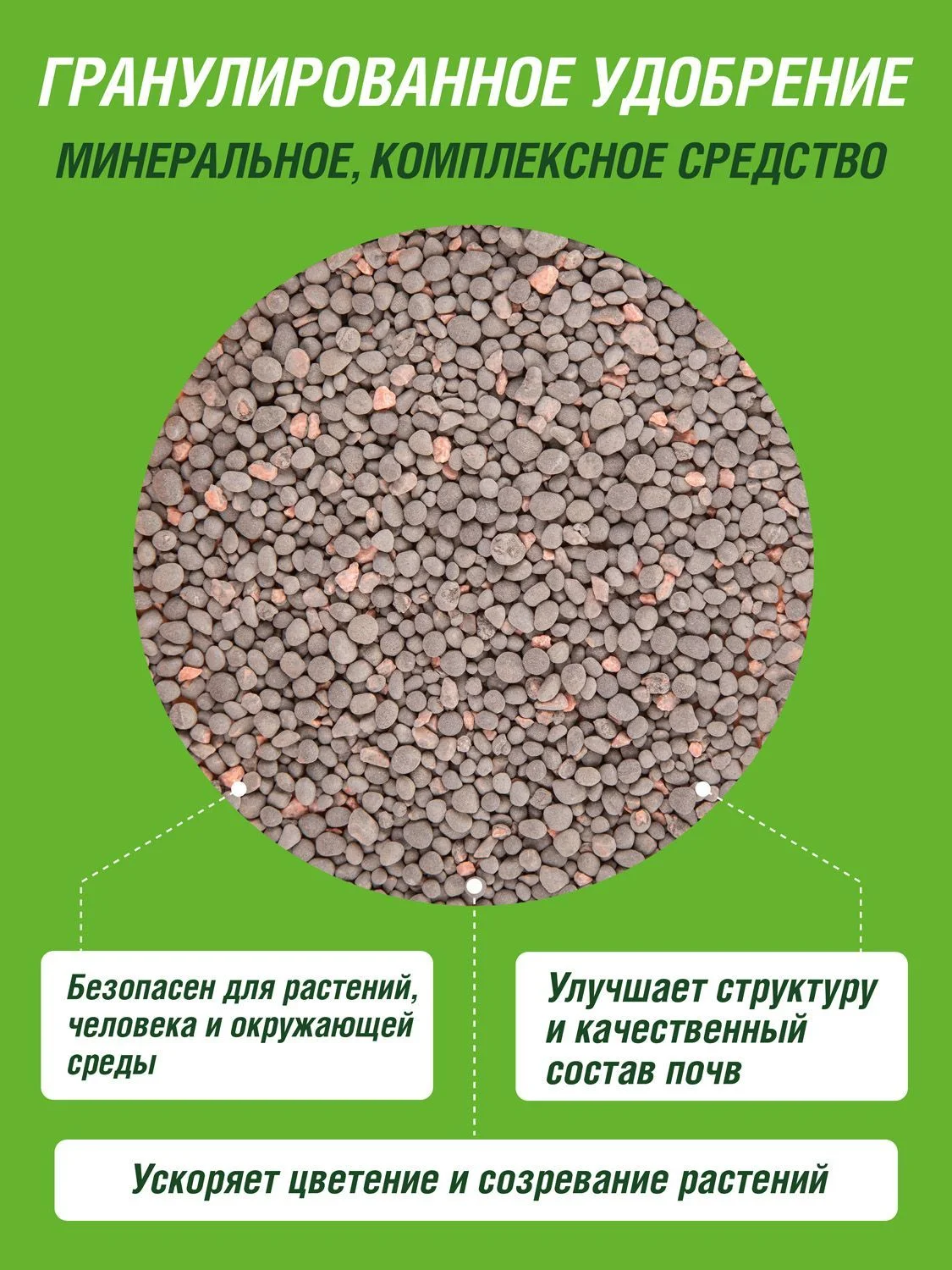 Удобрение сухое Фаско Калимагнезия минеральное гранулированное 1кг
