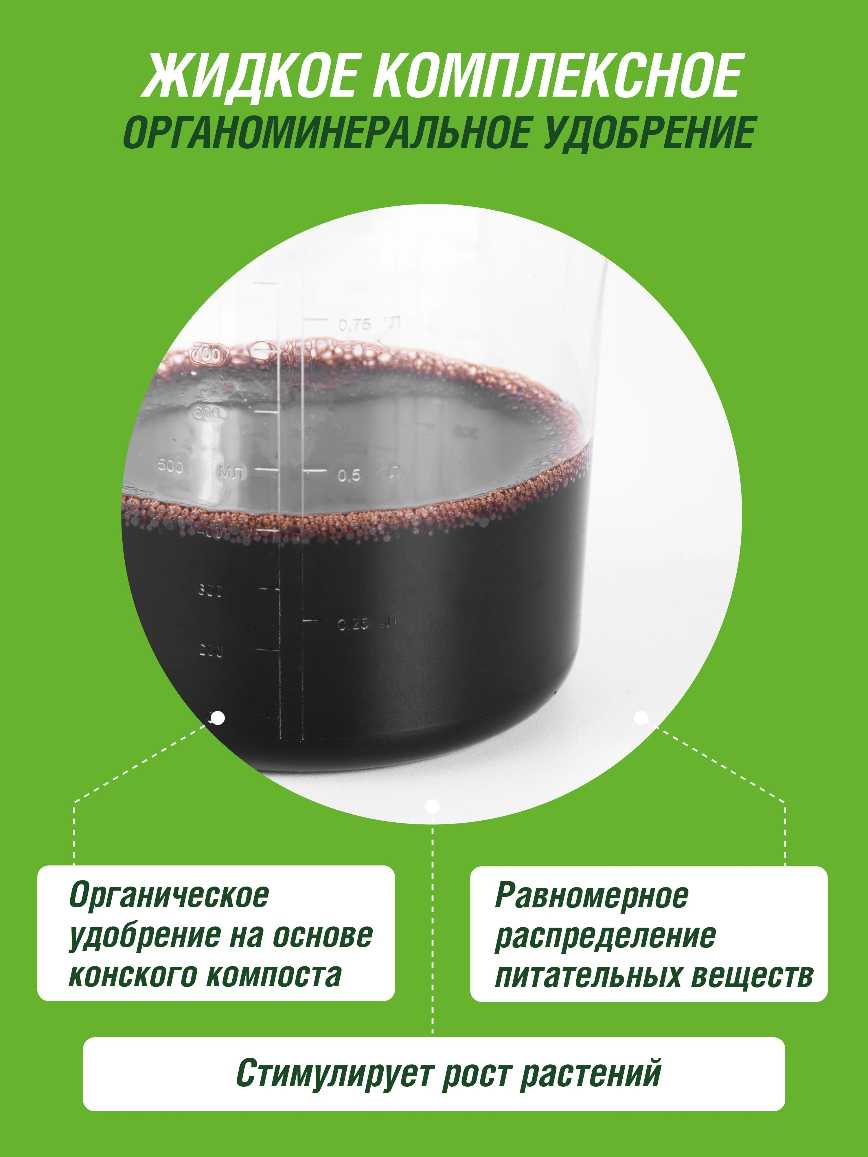 Удобрение жидкое Фаско БИО органоминеральное Рассада и горшечные растения 1л
