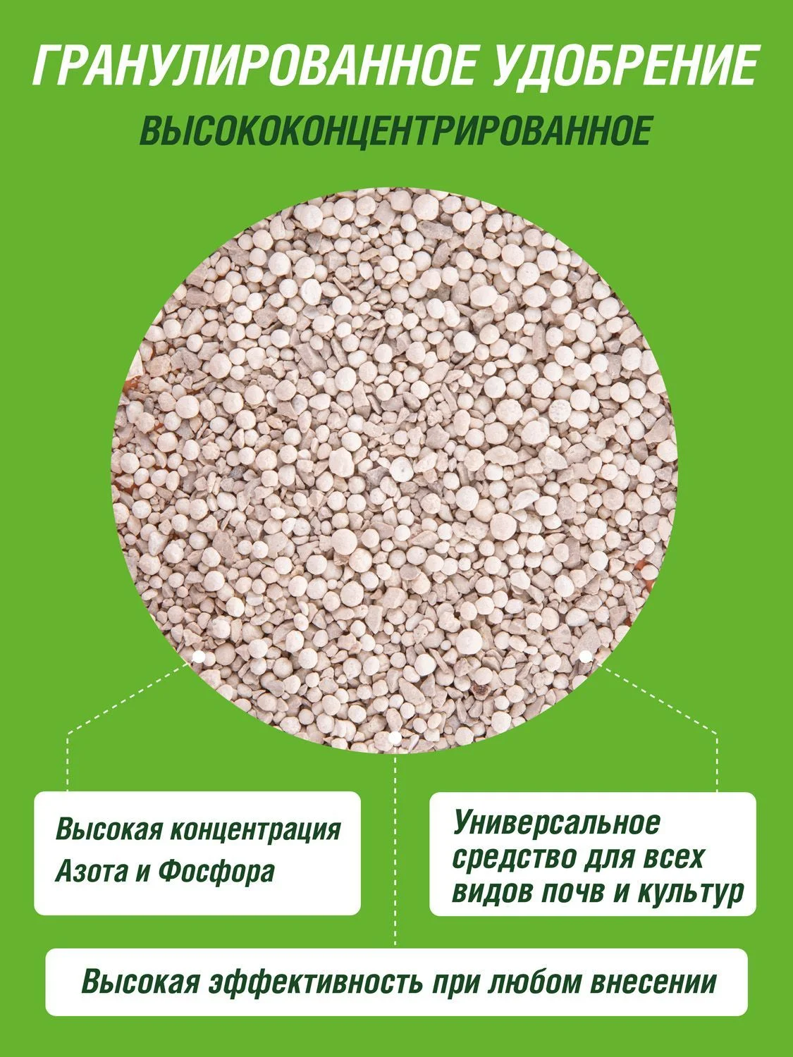 Удобрение сухое Фаско Суперфосфат двойной минеральное тукосмесь 1кг