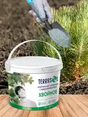 Удобрение сухое Террасол минеральное Хвойное с микроэлементами ведро 10 кг