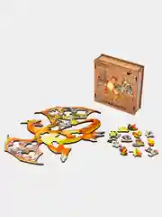 Деревянный фигурный пазл Active Puzzles "Чаризард",29x23 см, 70 деталей